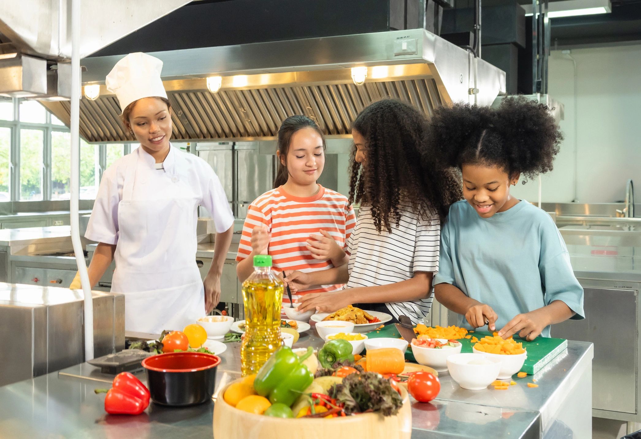Cooking class with kids